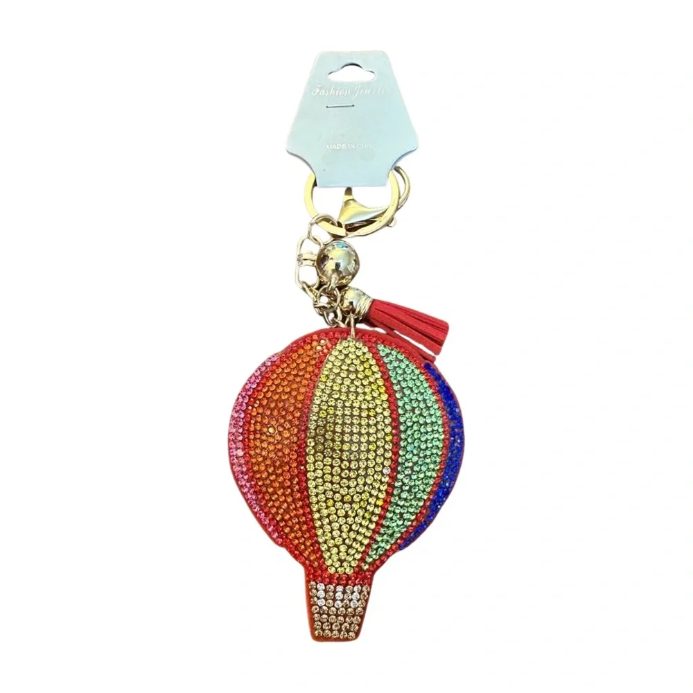 Colorful Hot Air Balloon Keychain